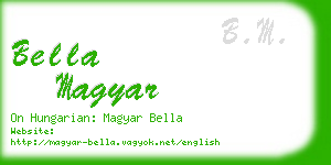 bella magyar business card